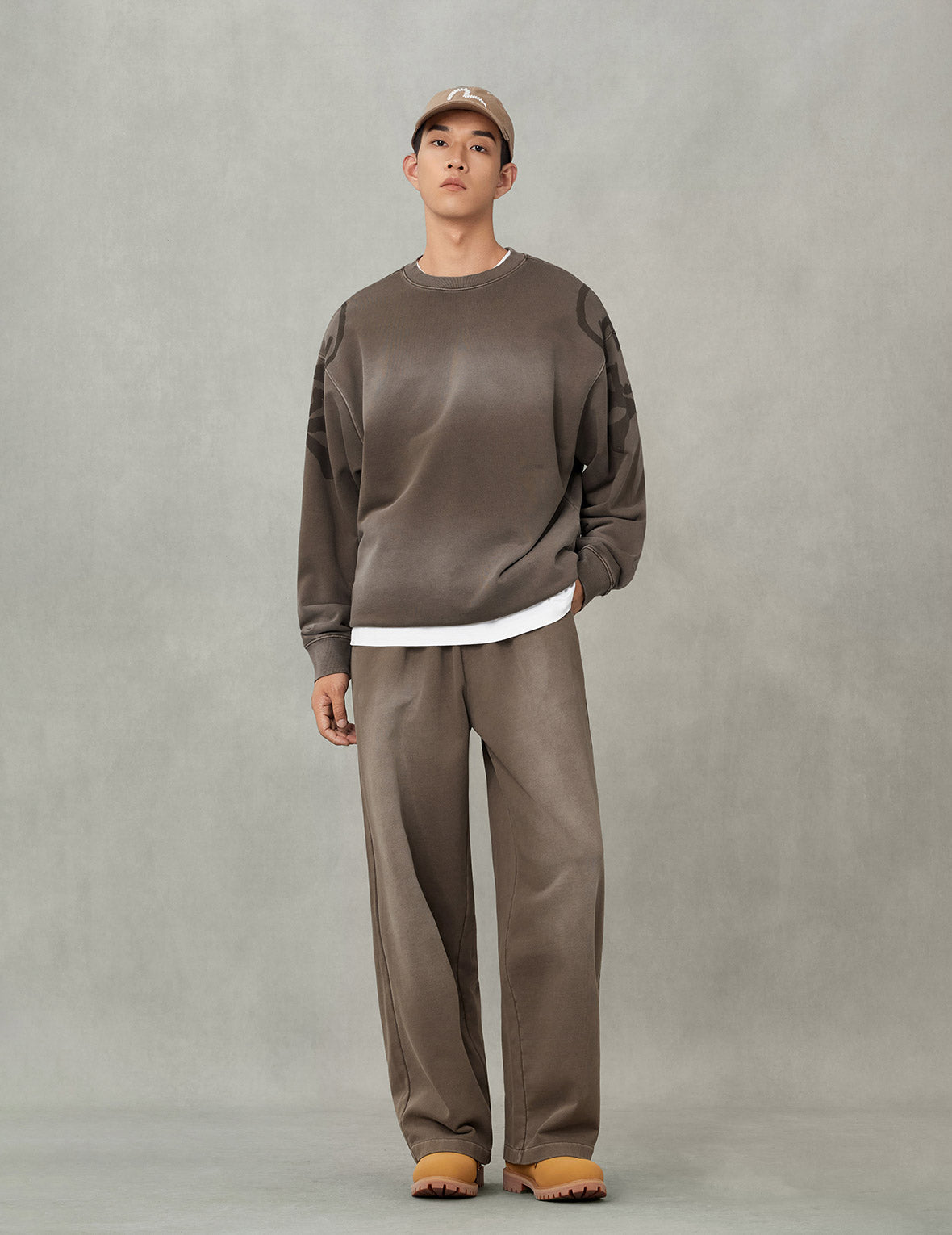 水洗大M印花时尚版型运动裤