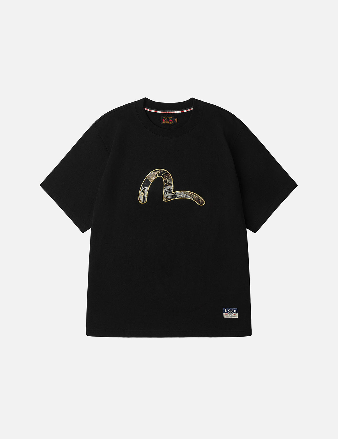 海鸥织锦贴布常规版型T恤– EVISU