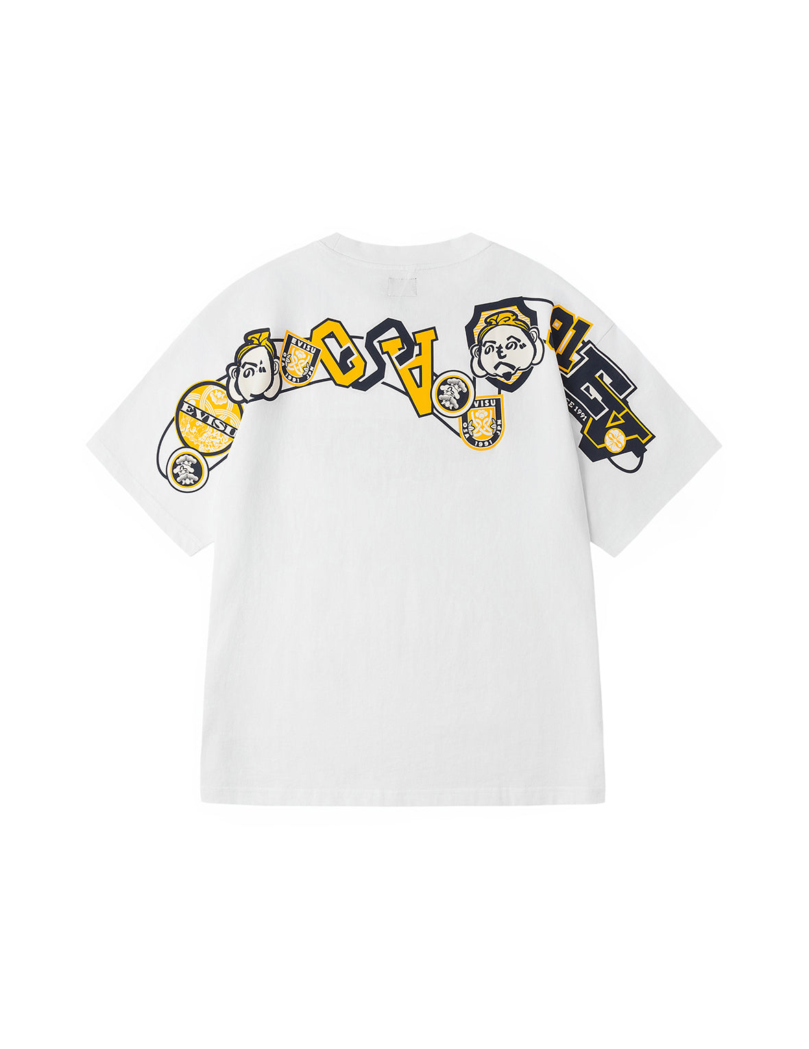 Henohenomohe Godhead and Wheel of Wisdom tag Daicock Print Relax Fit T-Shirt