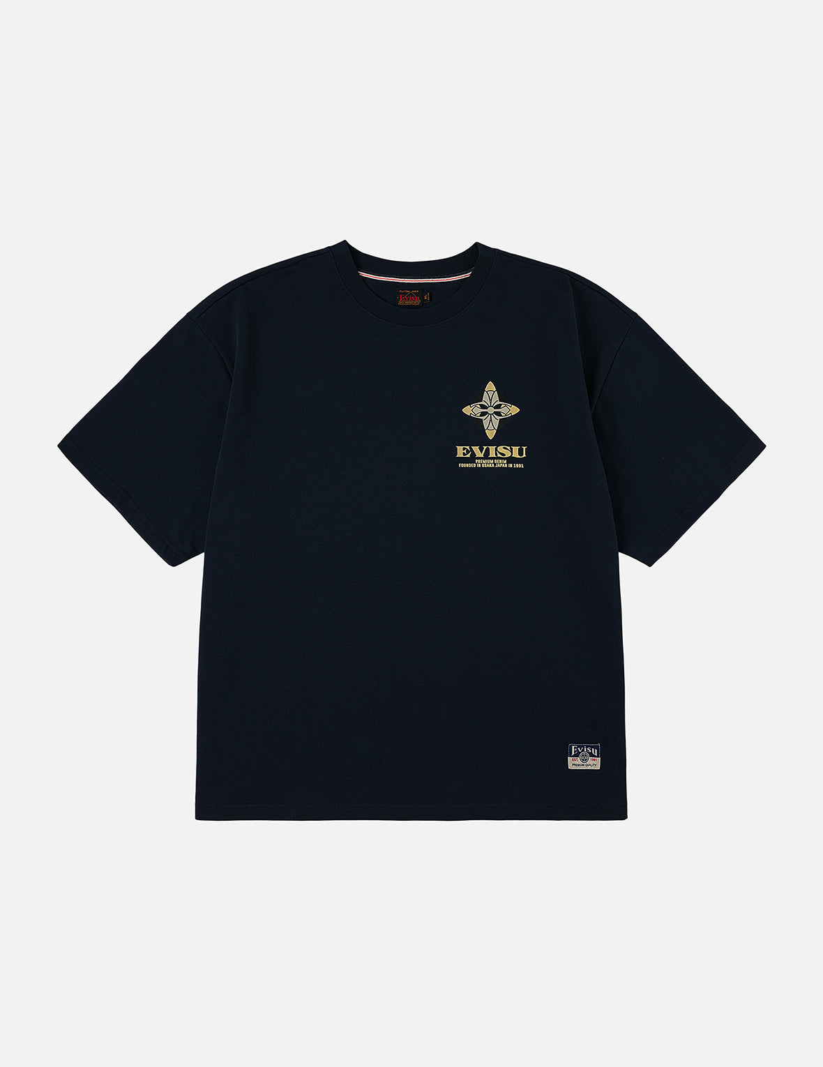Crane Flying Wings with Daicock Print Loose Fit T-Shirt