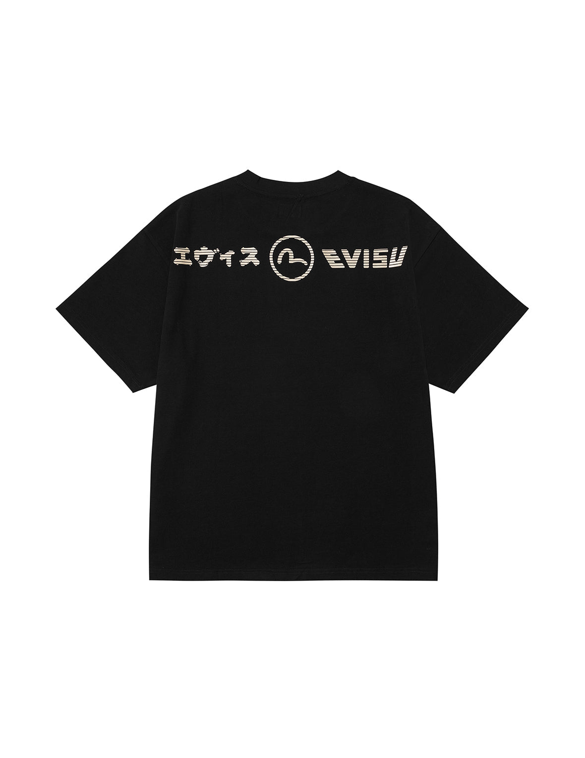 Lion Dance and Mountain Embroidery Relax Fit T-Shirt