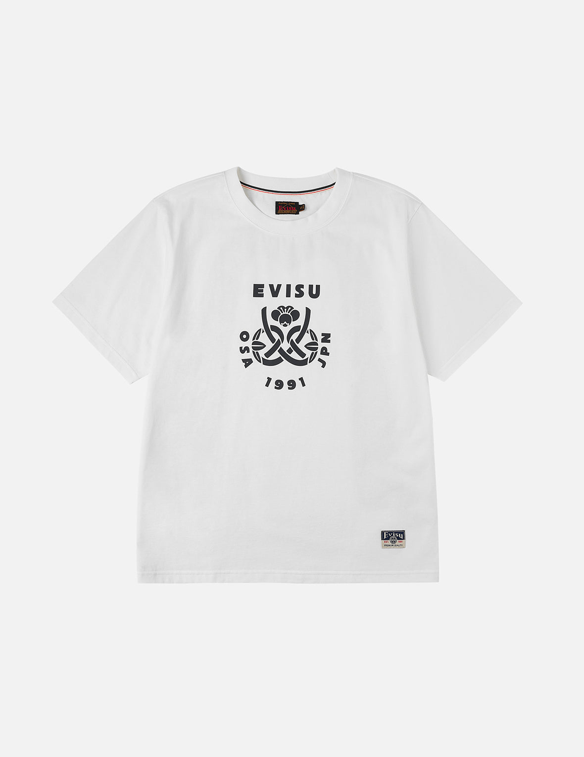 智慧之轮和达摩大M印花常规版型T恤