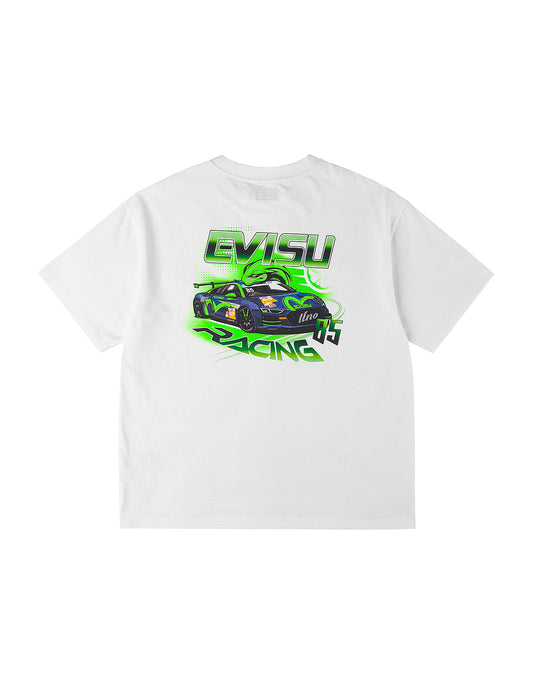 [PRE-ORDER] Trimeresurus Snake Shadow 3.0 Racing Print T-shirt - White