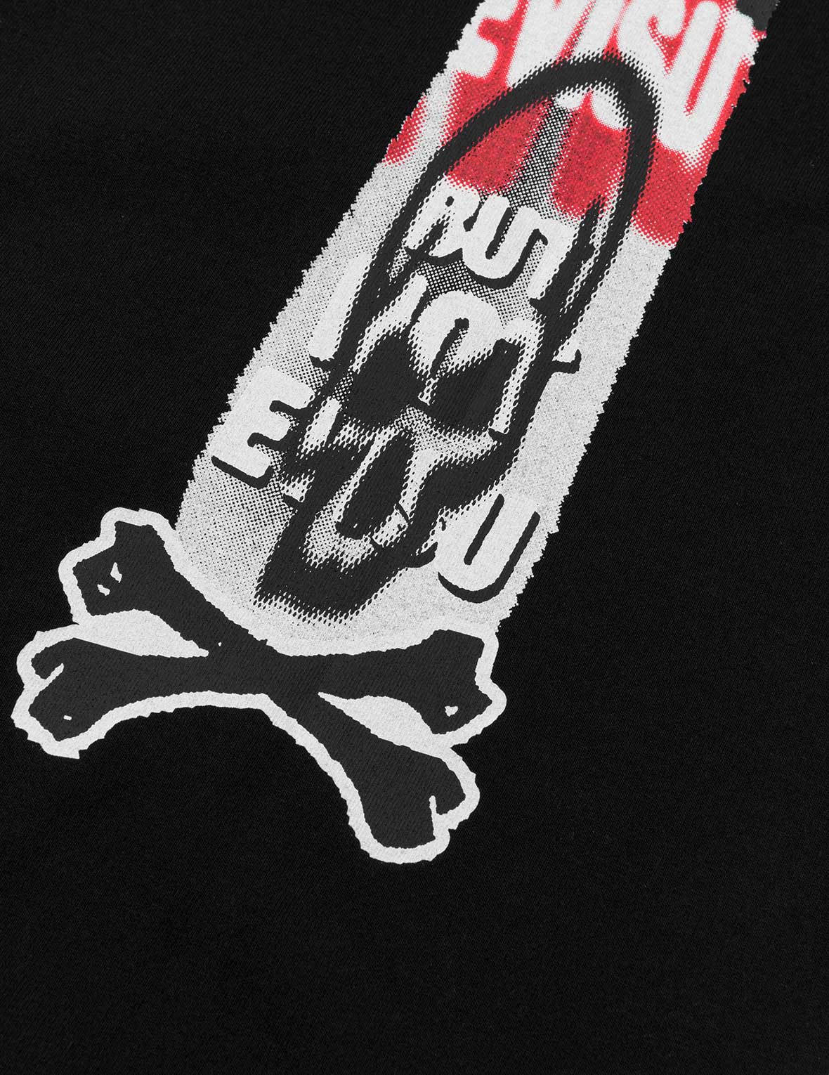 涂鸦风大M印花宽版休闲T恤