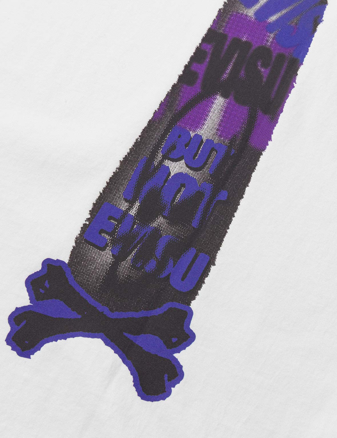 涂鸦风大M印花宽版休闲T恤