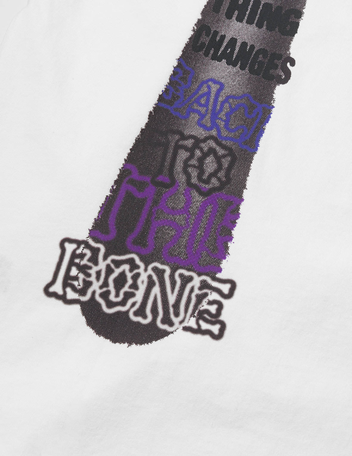 涂鸦风大M印花宽版休闲T恤