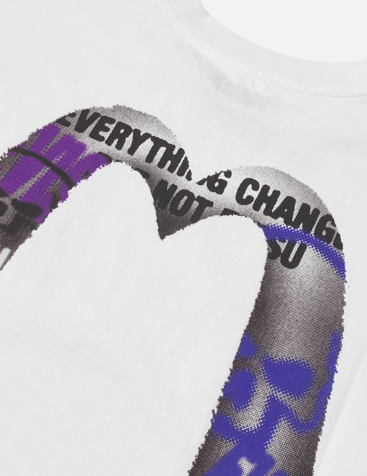 涂鸦风大M印花宽版休闲T恤