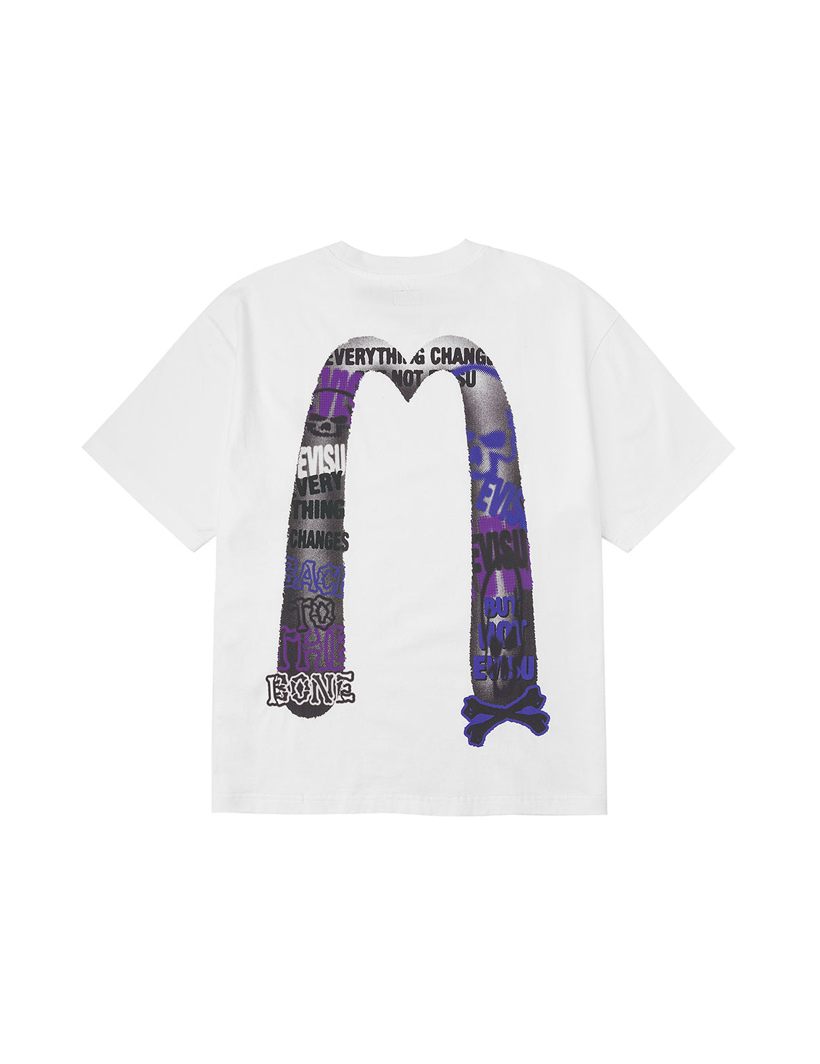 涂鸦风大M印花宽版休闲T恤