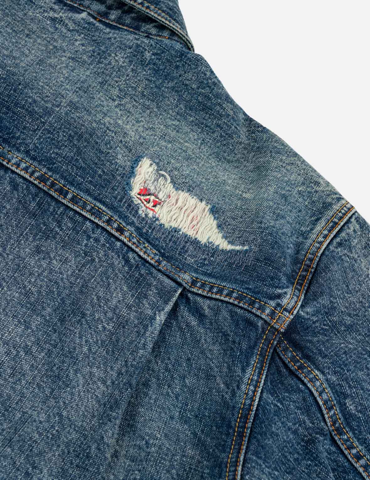 Boro Seagull Patch Pocket Denim Jacket