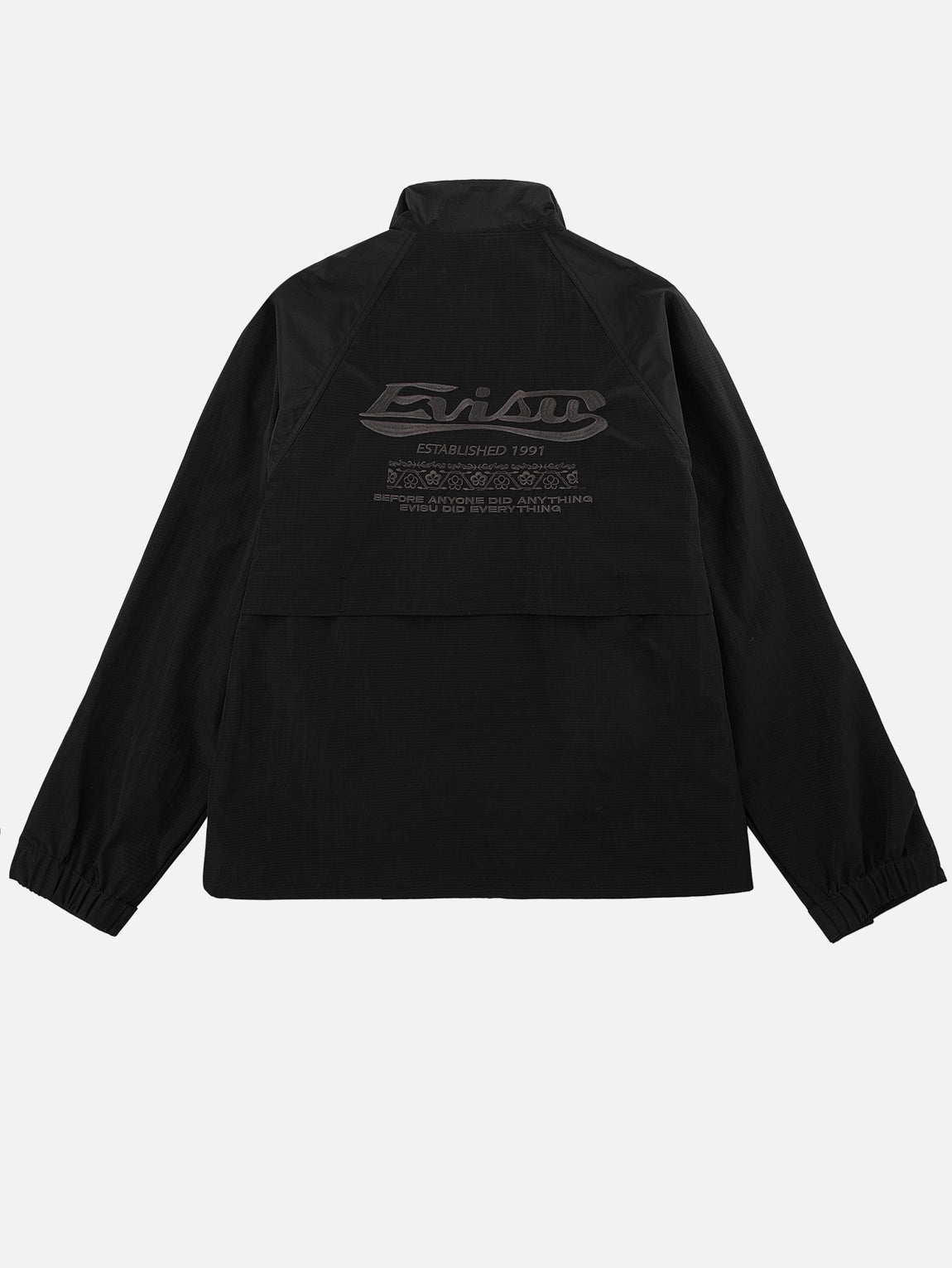 Logo Embroidered Zip-Up Windbreaker