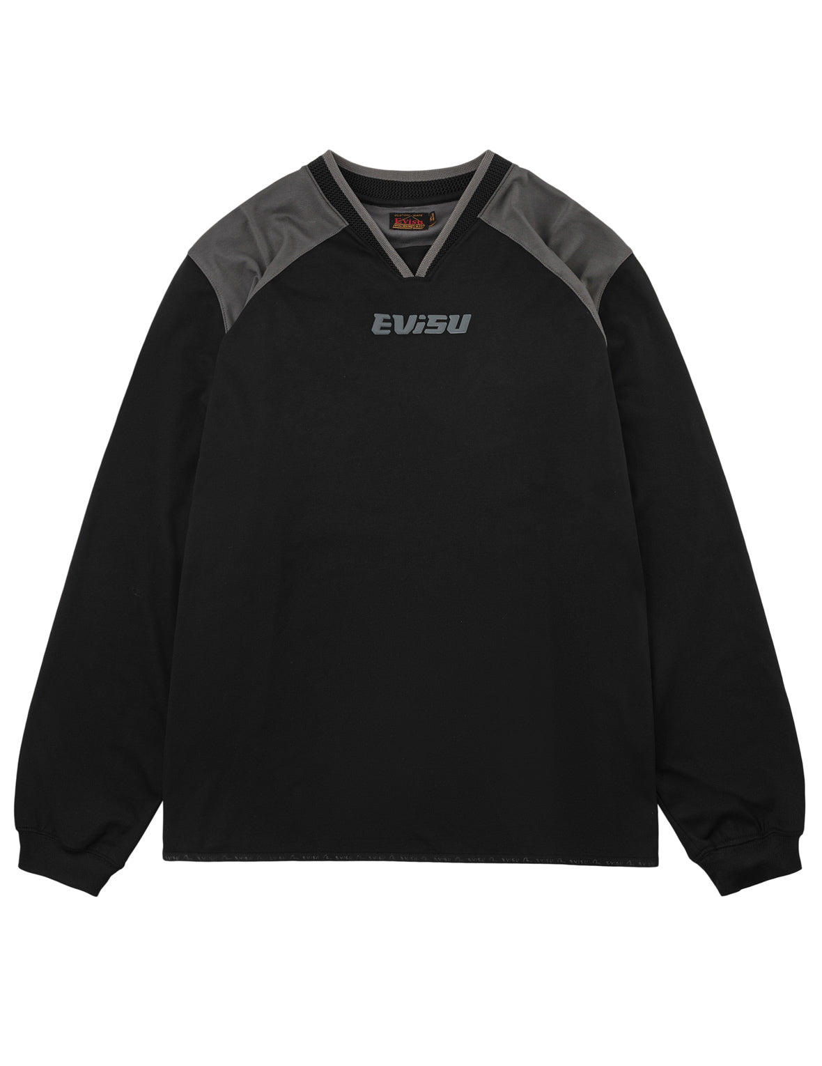 3D Logo Sport V-Neck Long-Sleeve T-Shirt