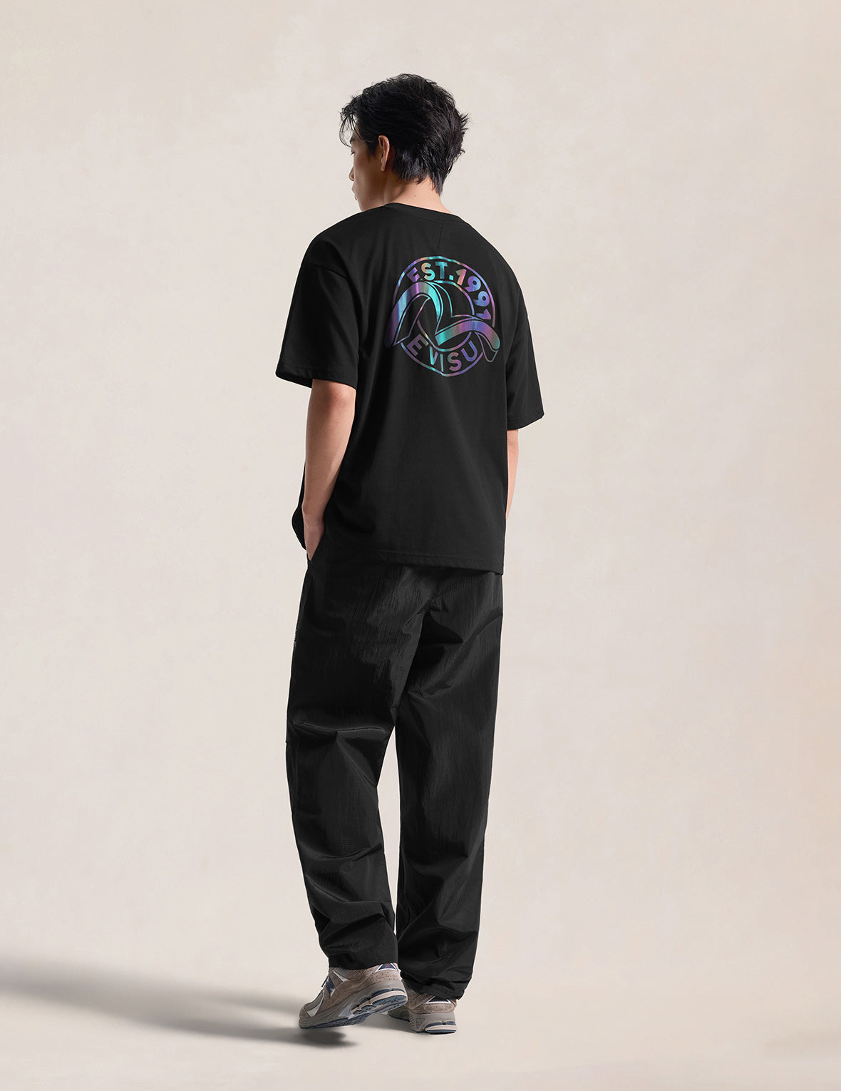 Iridescent Seagull Printed Sport T-Shirt