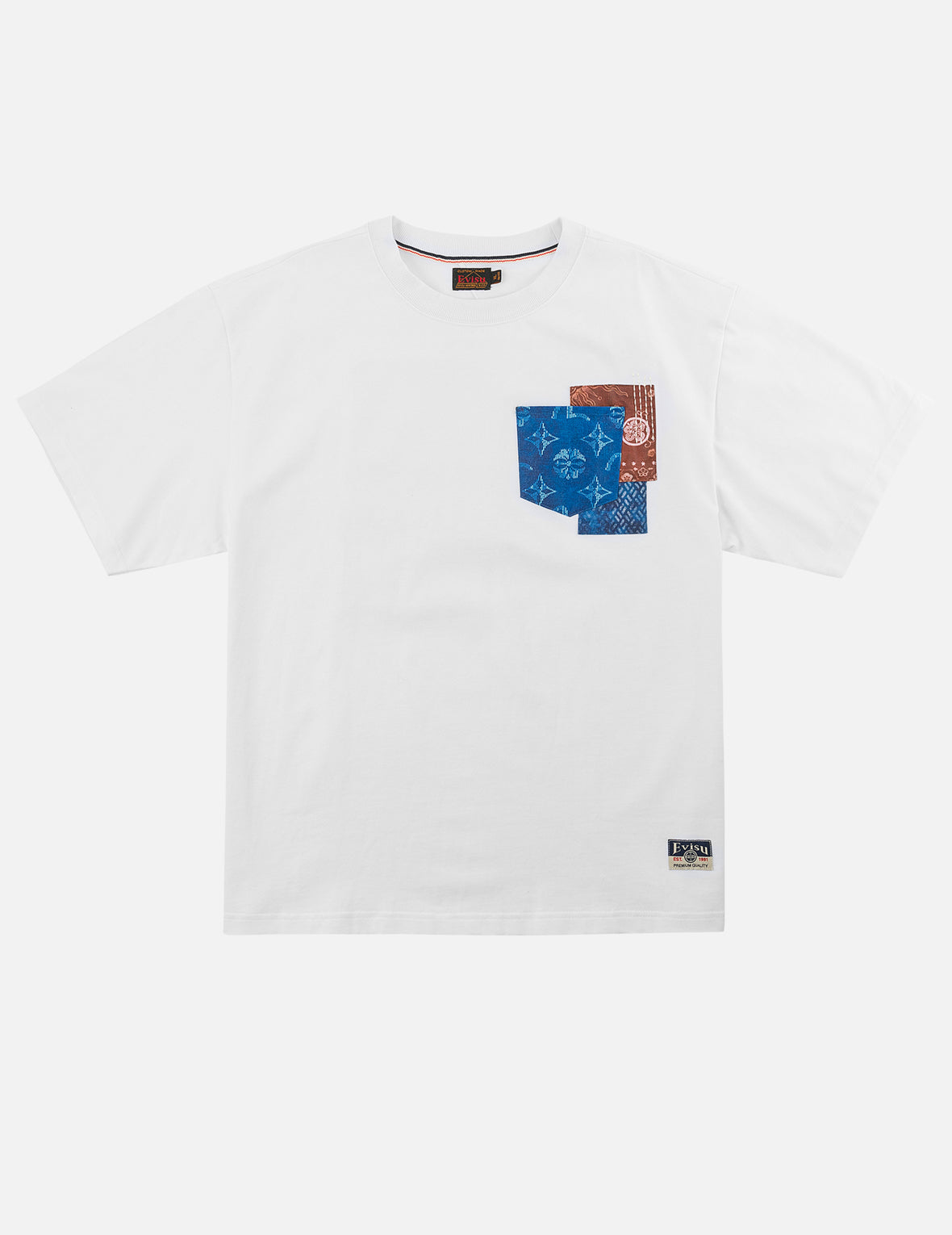 Multi-Pocket Sashiko Tee
