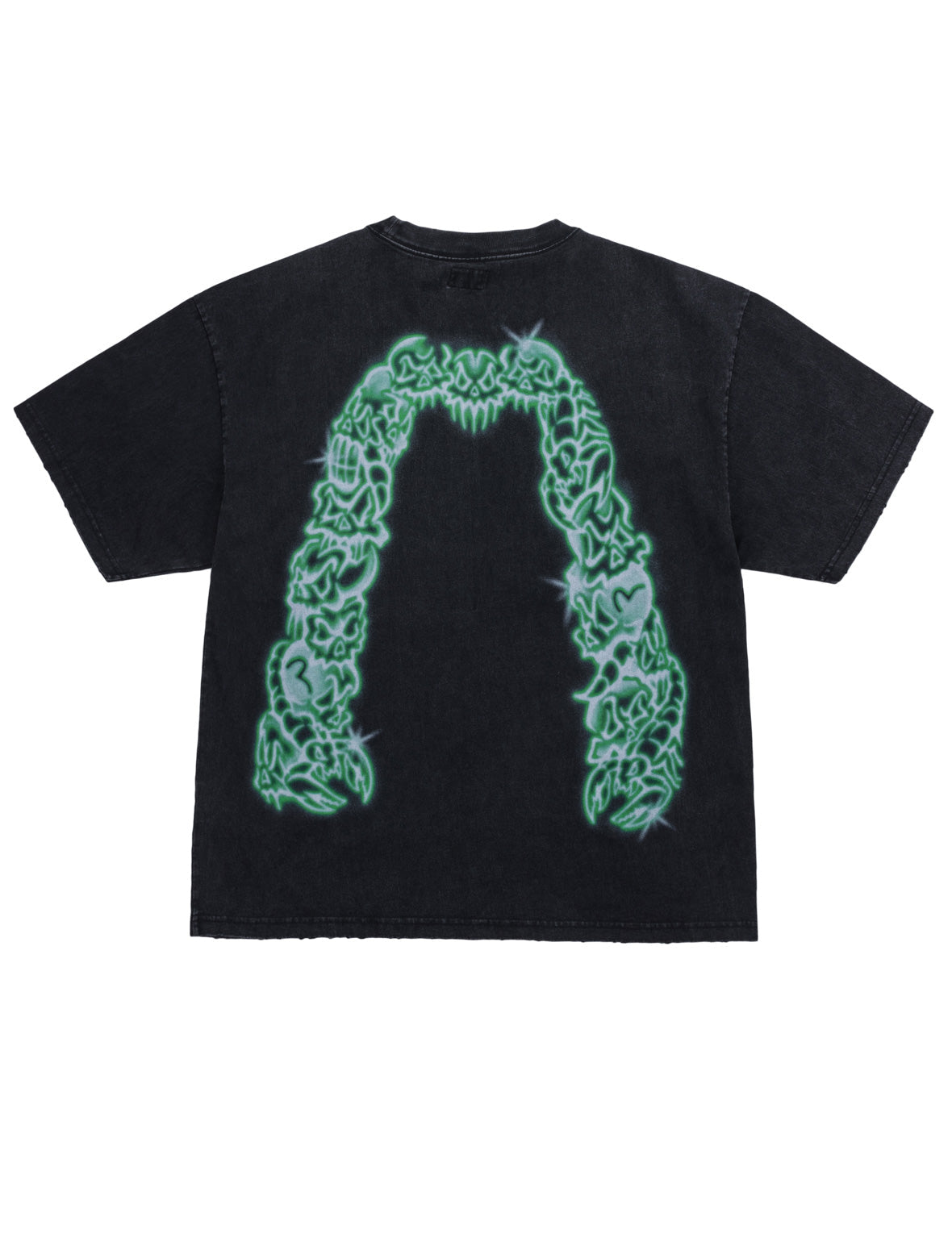 Skull Daicock Spray Printed T-Shirt