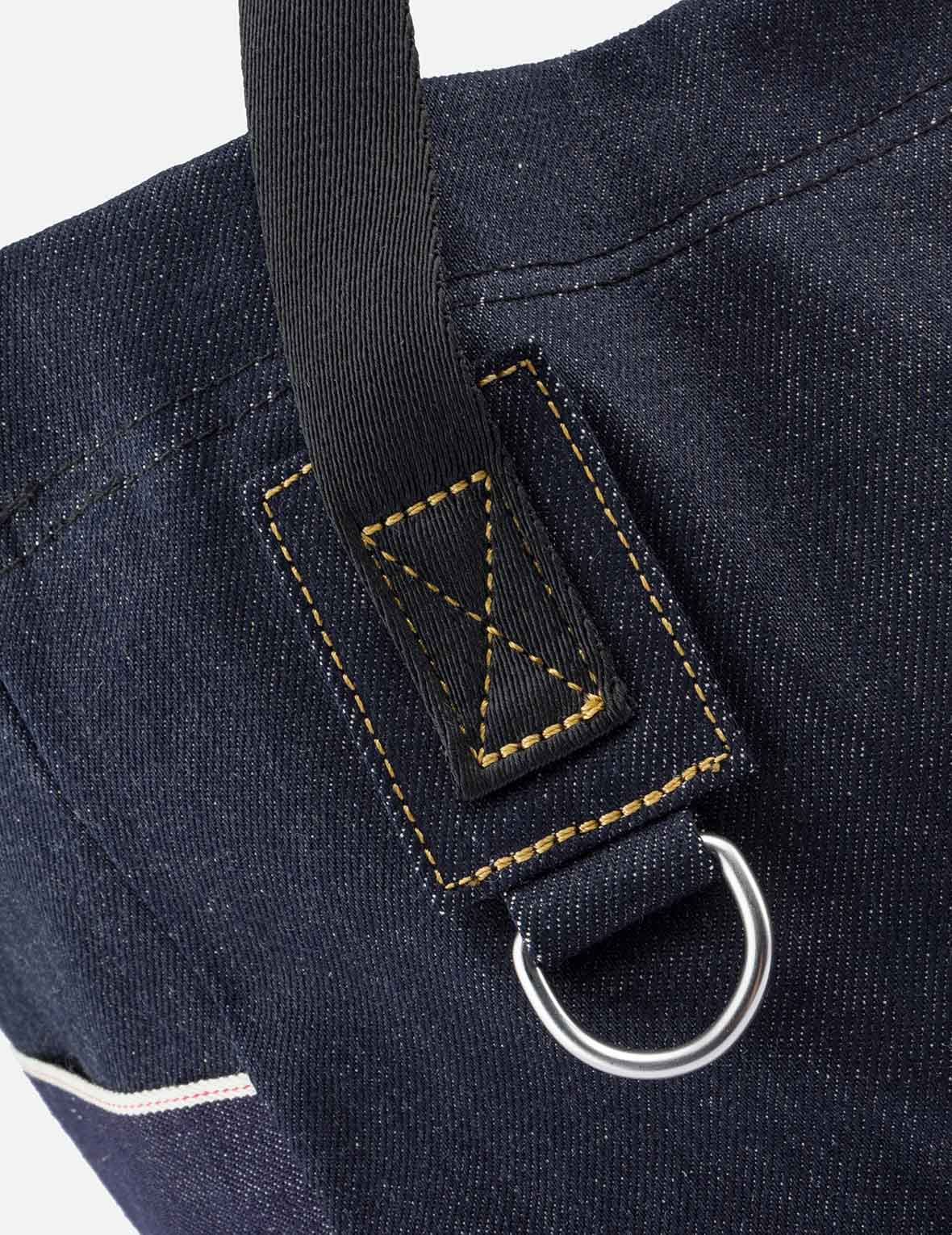 海鸥刺绣牛仔手提包