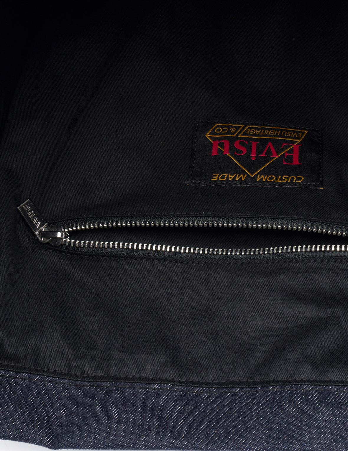 海鸥刺绣牛仔手提包