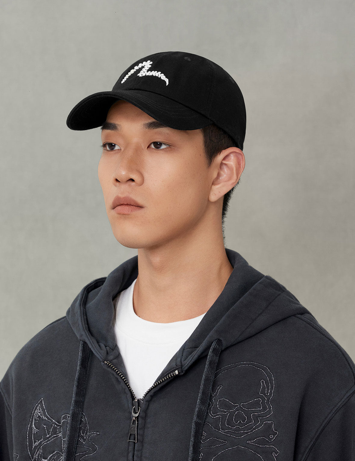 海鸥刺绣牛仔鸭舌帽