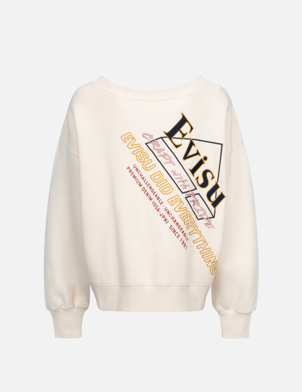 Logo and Kamon Embroidered 2-Way Sweatshirt