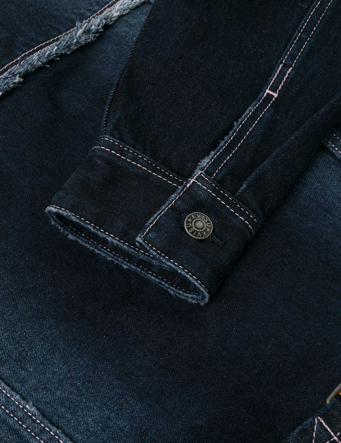 海鸥贴布刺绣宽版洗水牛仔外套