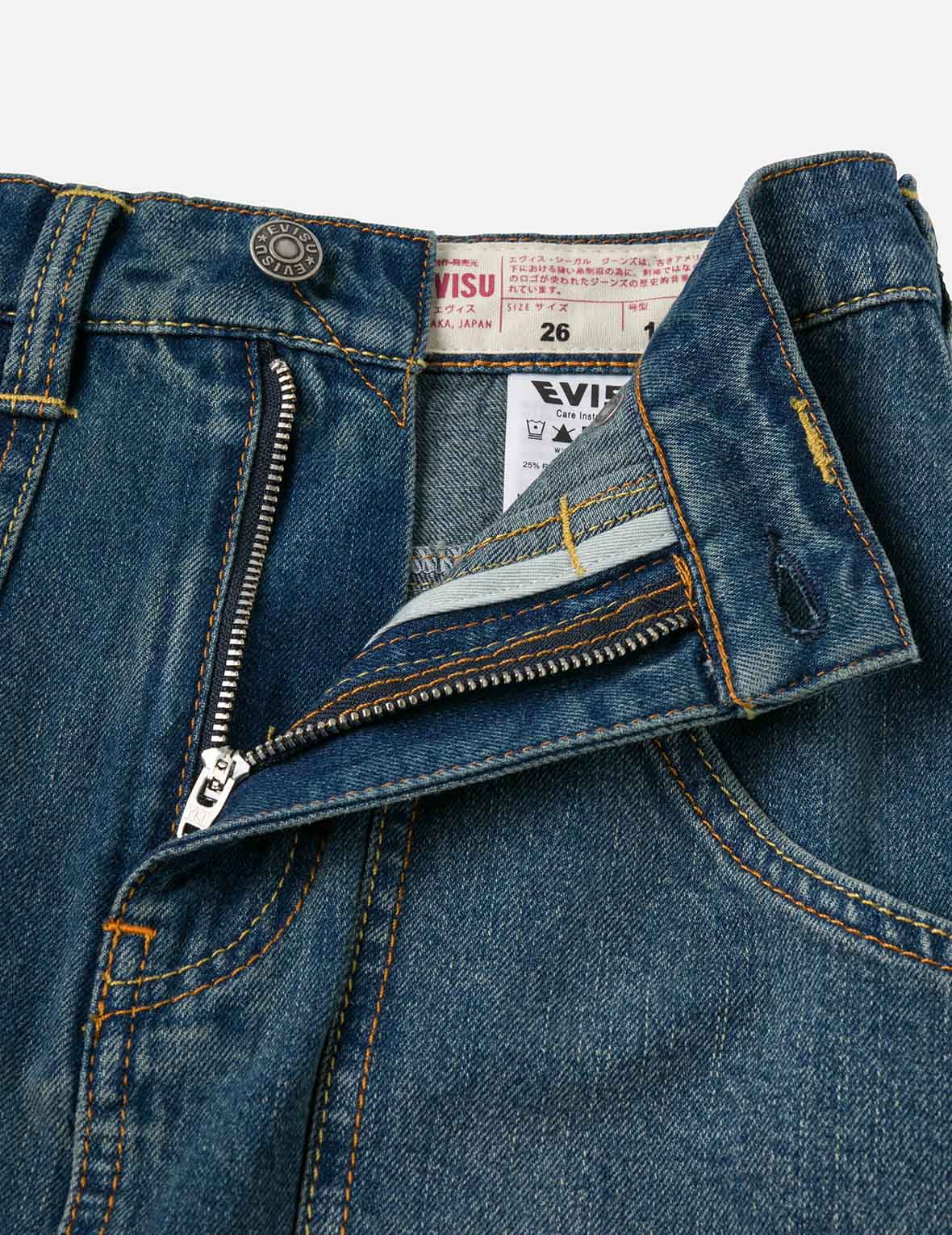 口号印花时尚版型牛仔A字长裙