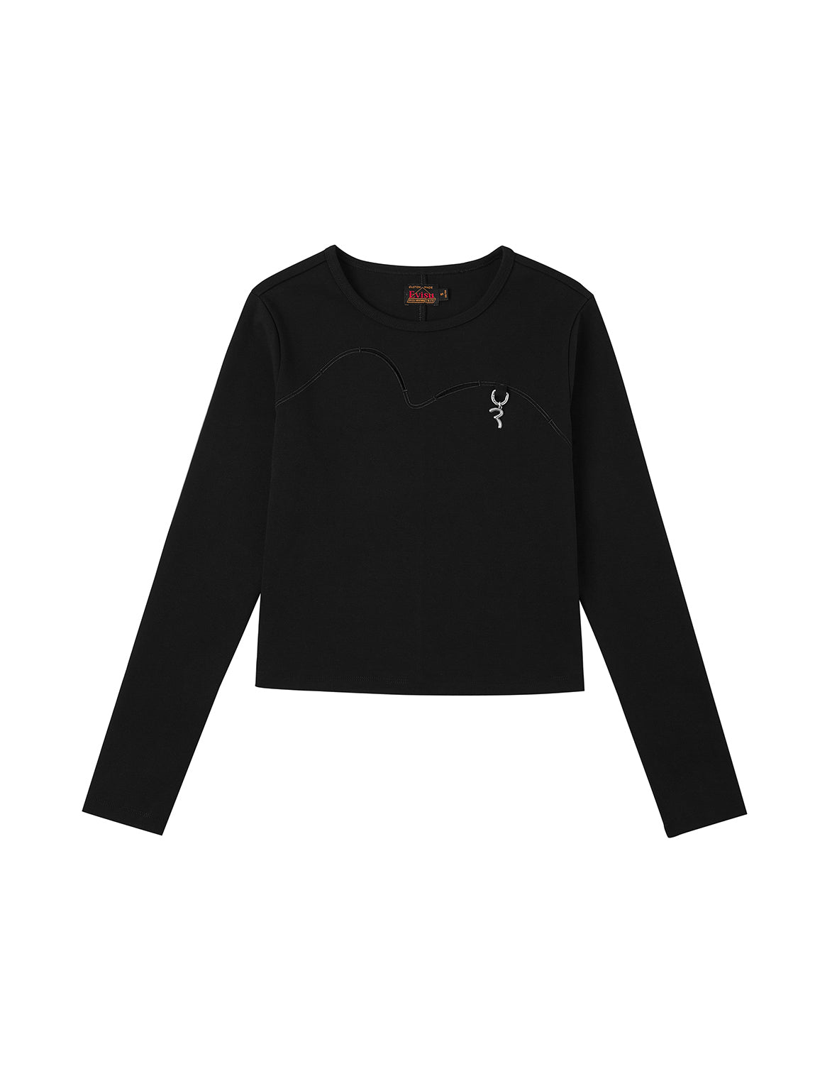 海鸥镂空时尚版型长袖上衣