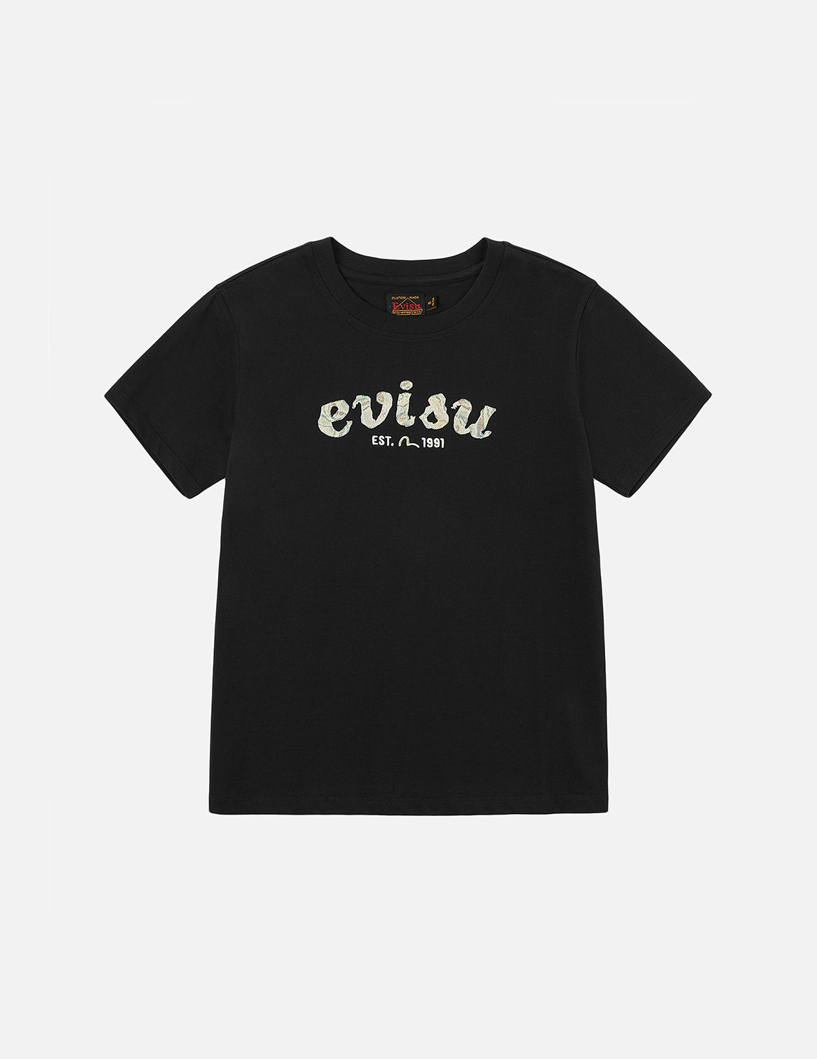 商标织锦贴布常规版型T恤