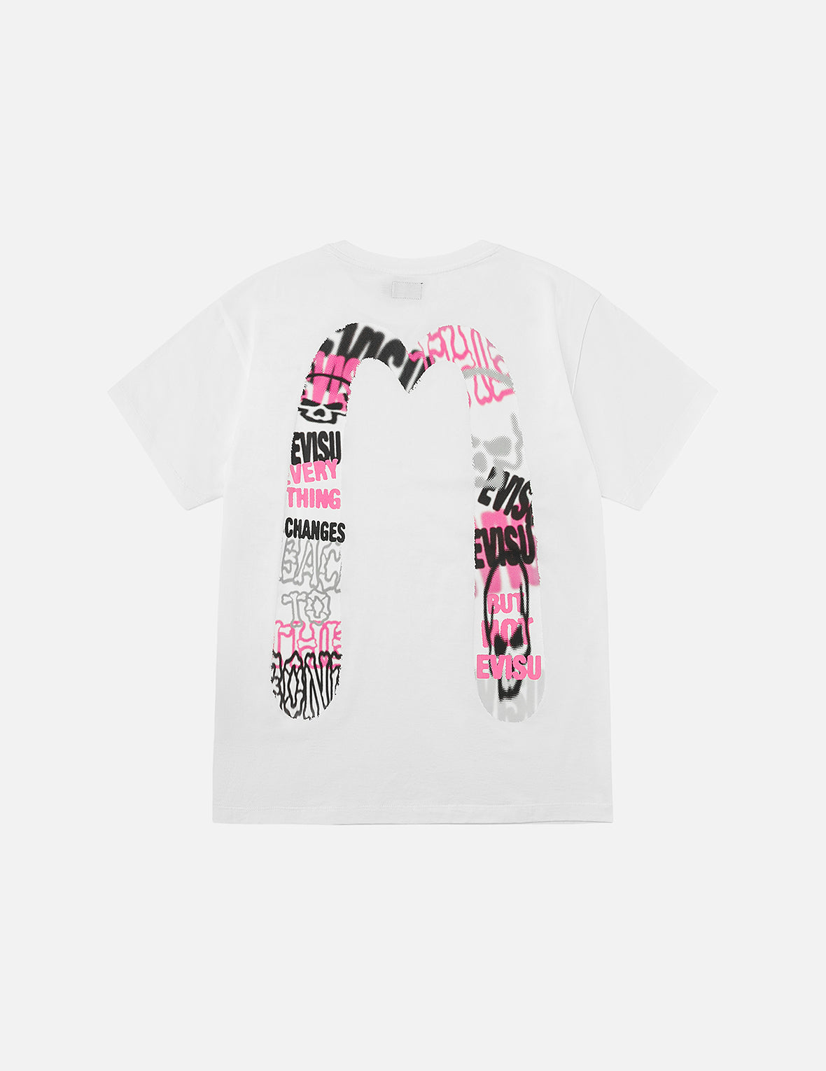 Logo and Graffiti Daicock Print Boyfriend T-Shirt