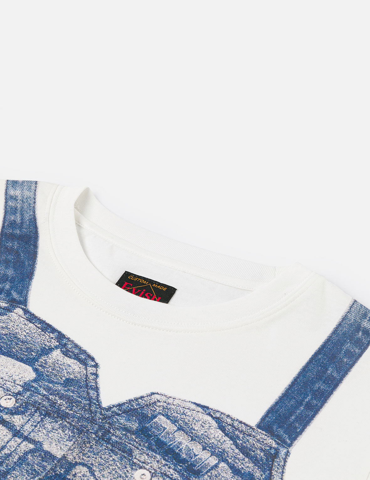 2-in-1 Ishigaki Camouflage Denim Corset Print Fashion Fit T-Shirt