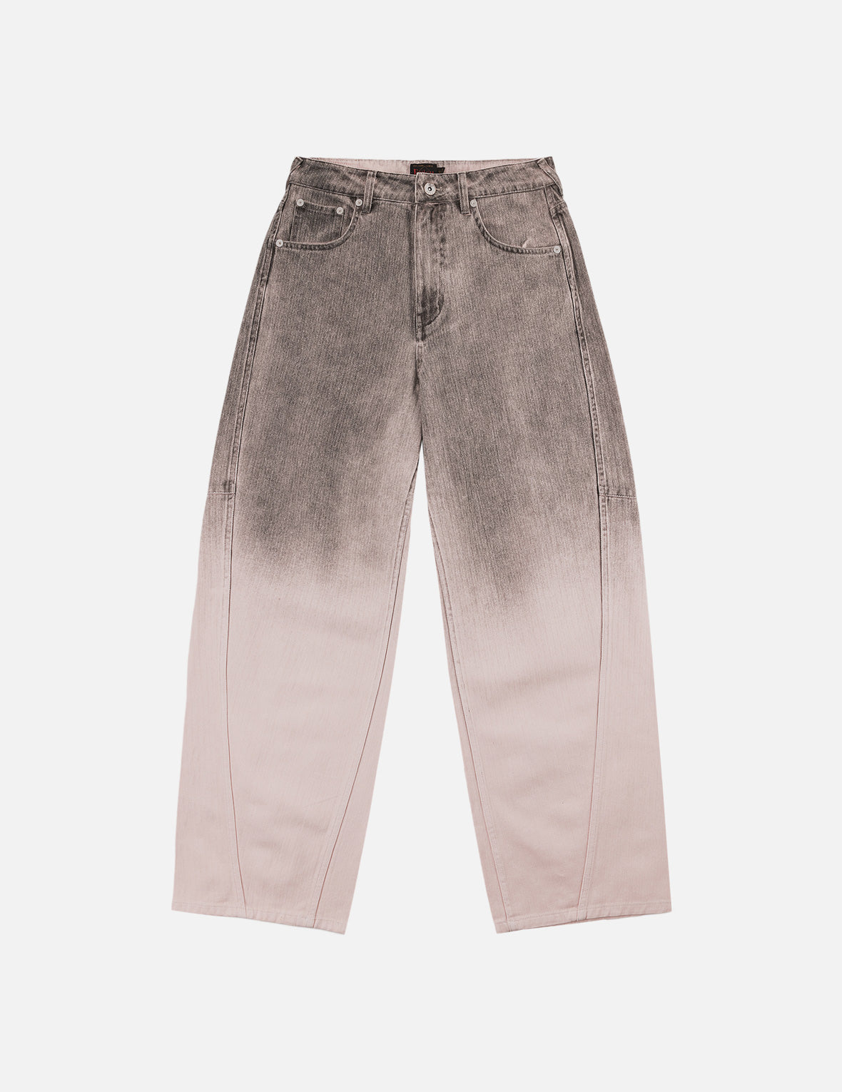 渐变大M印花茧型休闲裤