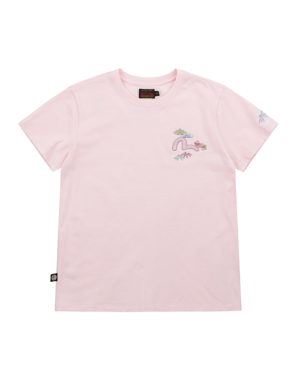 Japanese Sensu Seagull Embroidered T-Shirt