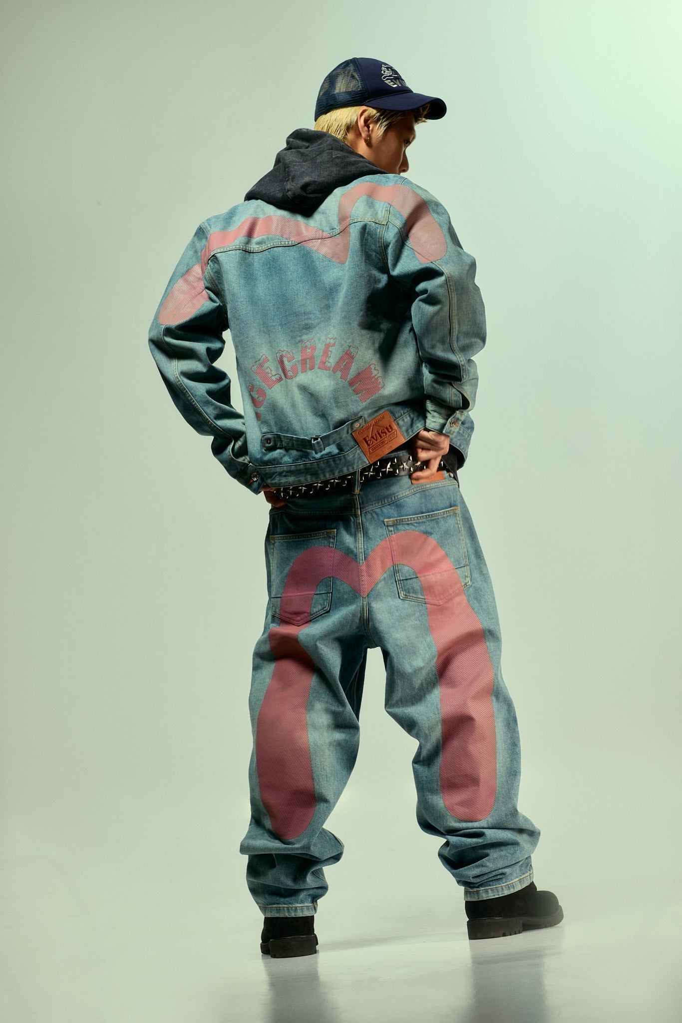 【EXCLUSIVE】EVISU X ICECREAM Seagull Denim Jacket