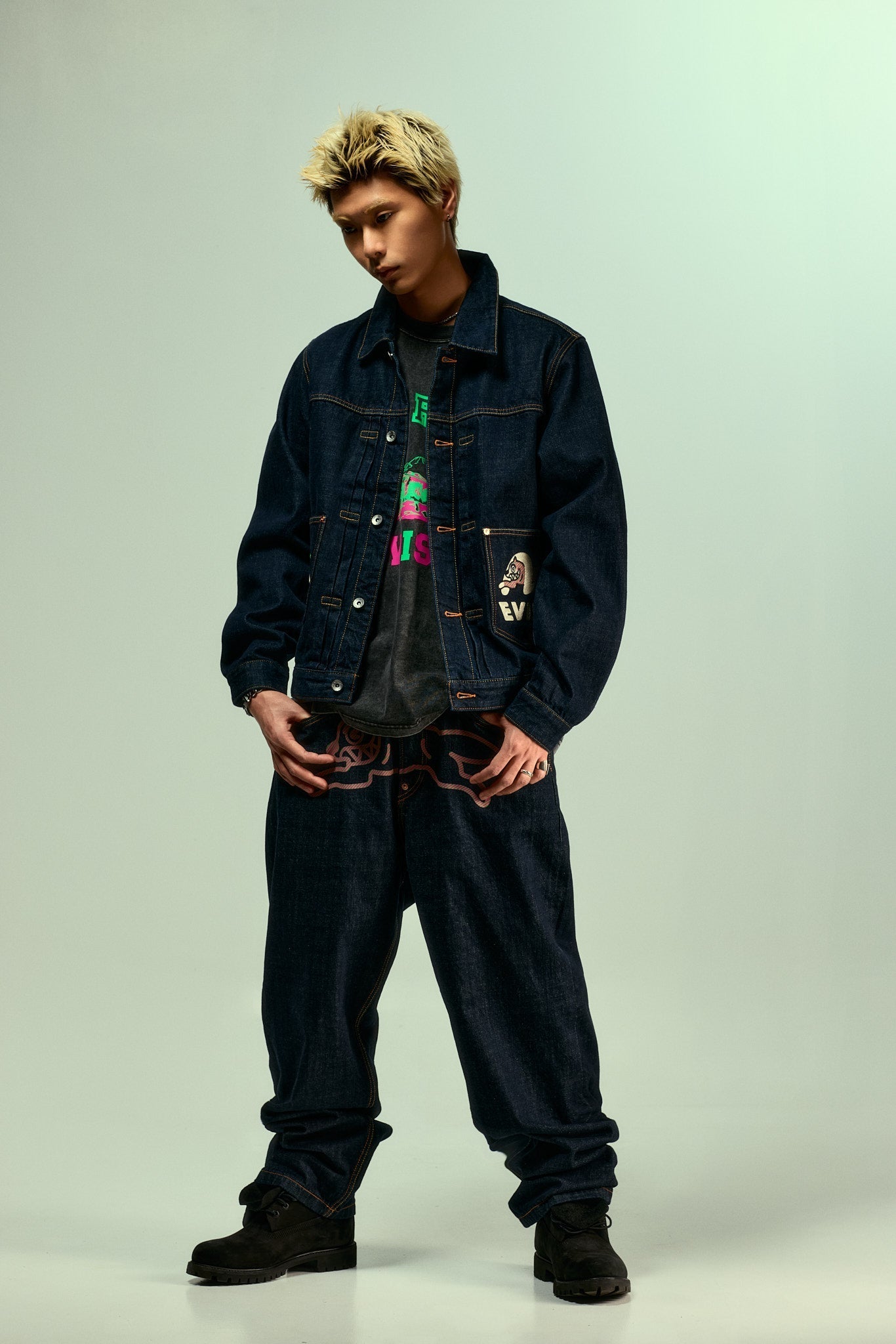 EVISU X ICECREAM Seagull Denim Jacket