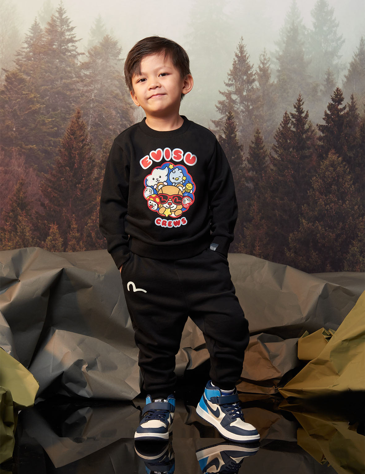 Bear Head Print Regular Fit Sweatpants