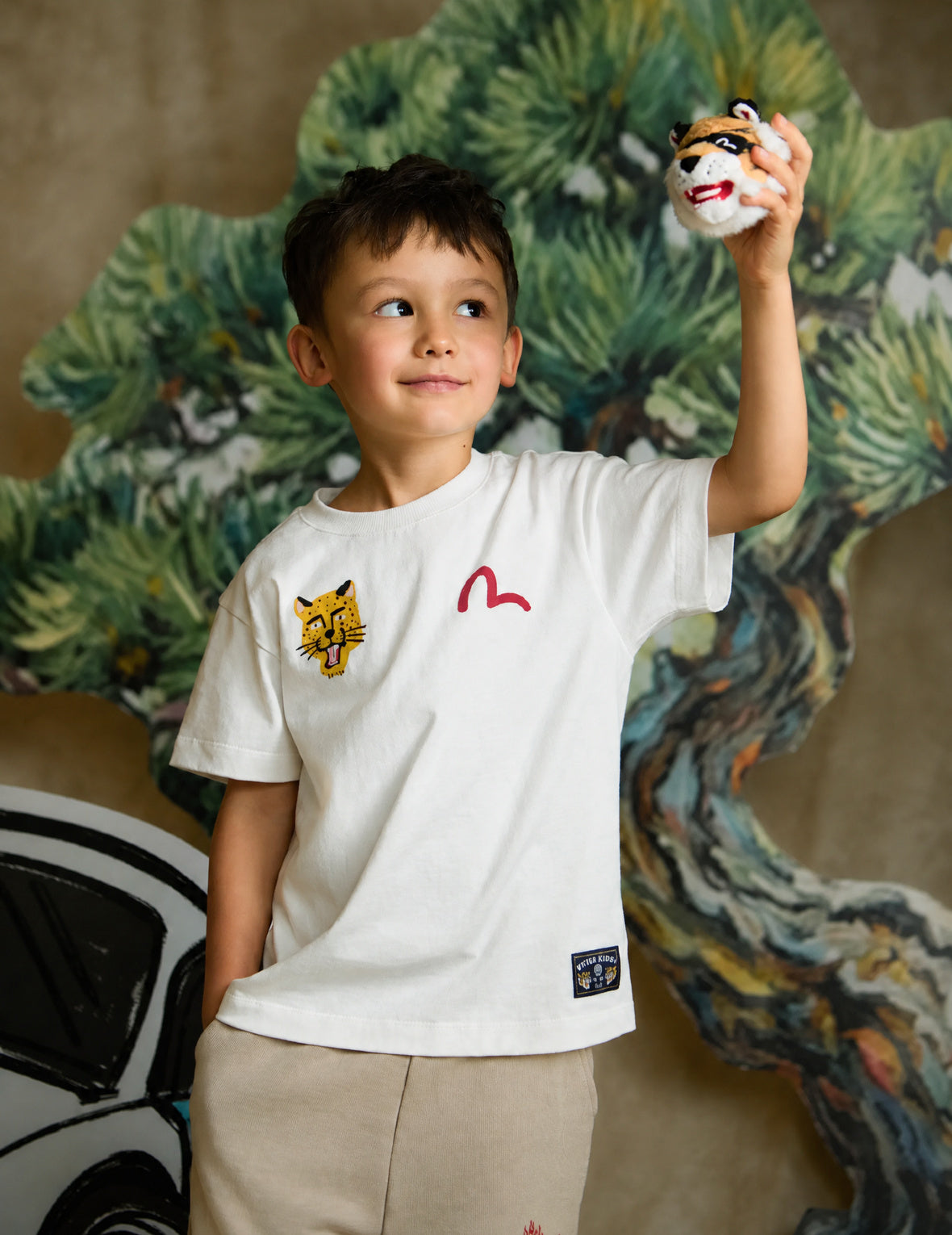 Big-Mouth Tiger Sweetest EVISU T-Shirt