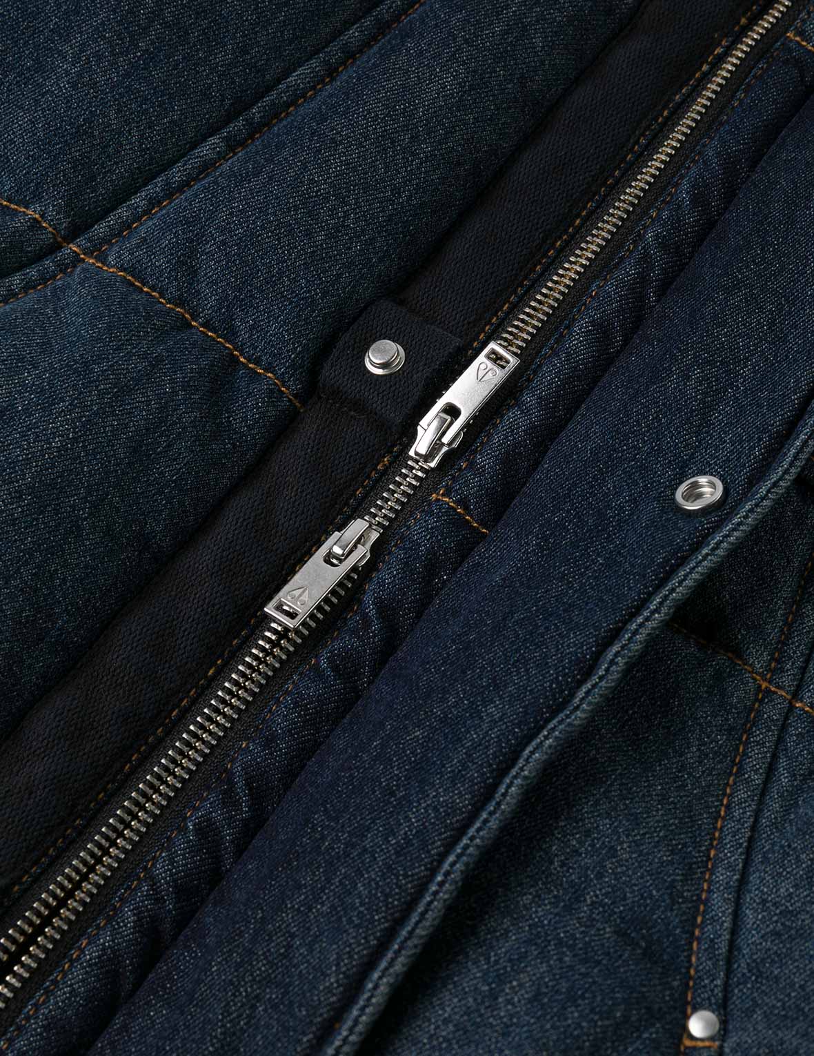 EVISU X MOOSE KNUCKLES Ukiyo-e Denim Vest Down