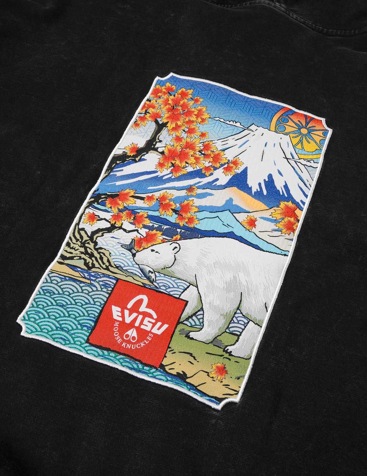 EVISU X MOOSE KNUCKLES 浮世绘连帽卫衣