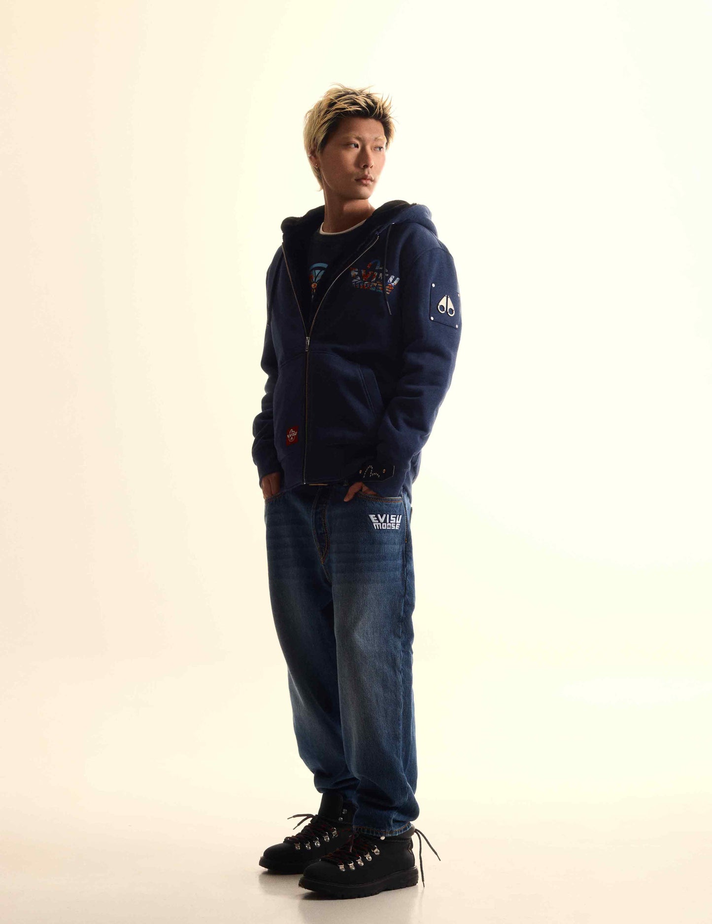 EVISU X MOOSE KNUCKLES 浮世绘外套