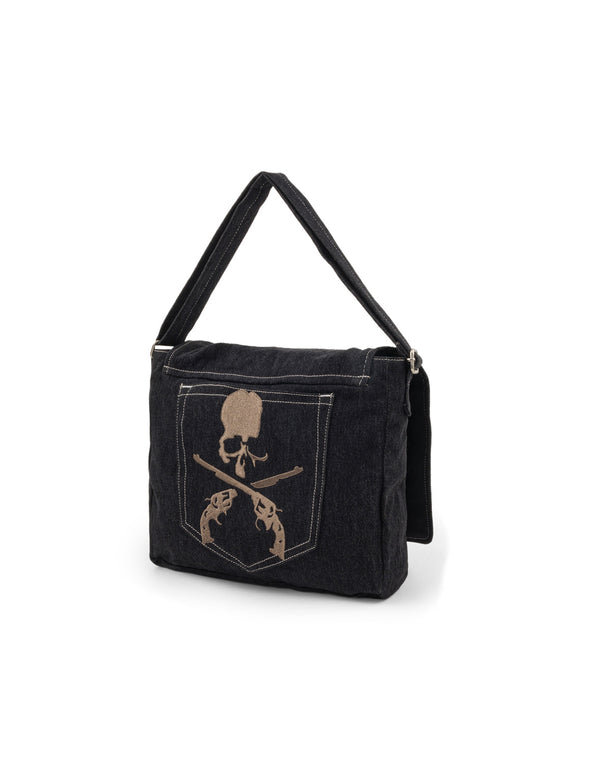 EVISU x mastermind JAPAN x roarguns 多口袋牛仔斜挎包