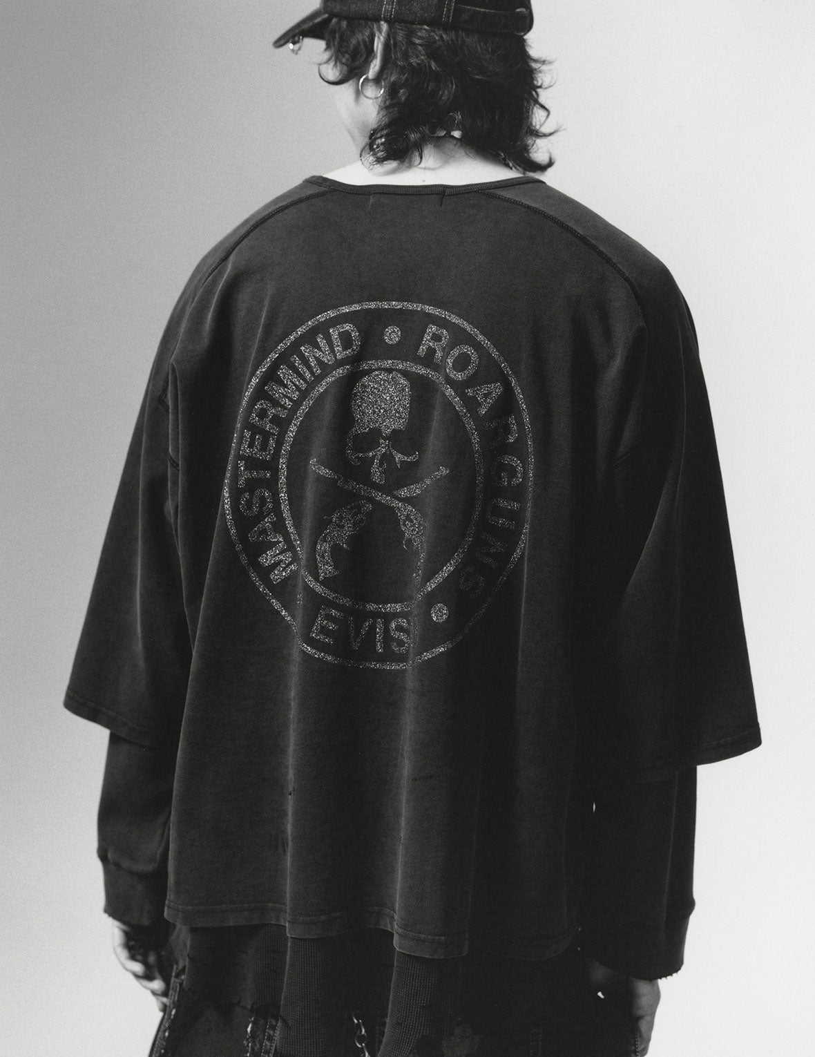 EVISU x mastermind JAPAN x roarguns 破损双层长袖T恤