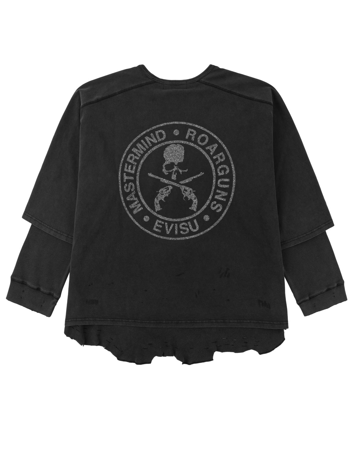EVISU x mastermind JAPAN x roarguns 破损双层长袖T恤