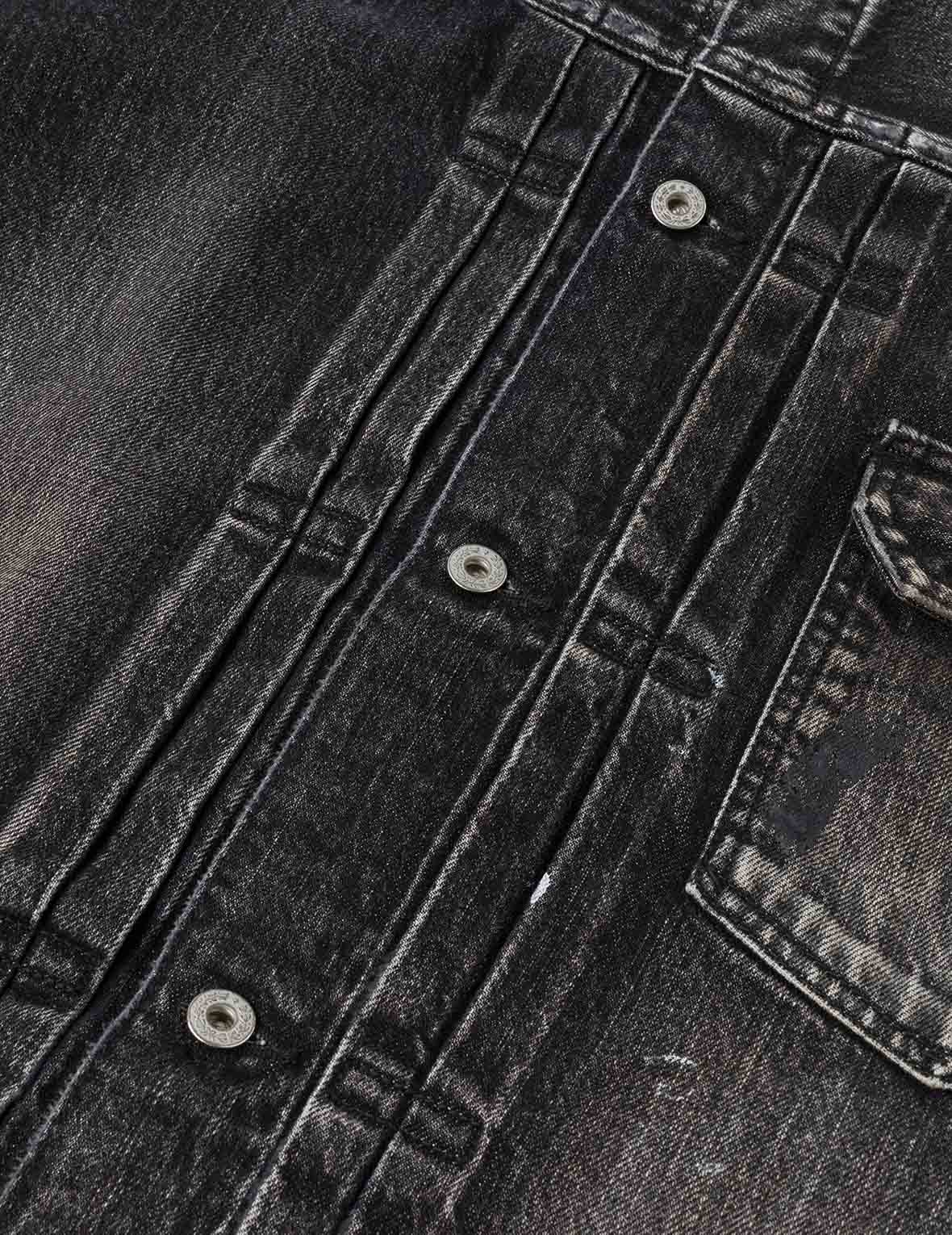 海鸥印花常规版型牛仔卡车司机外套