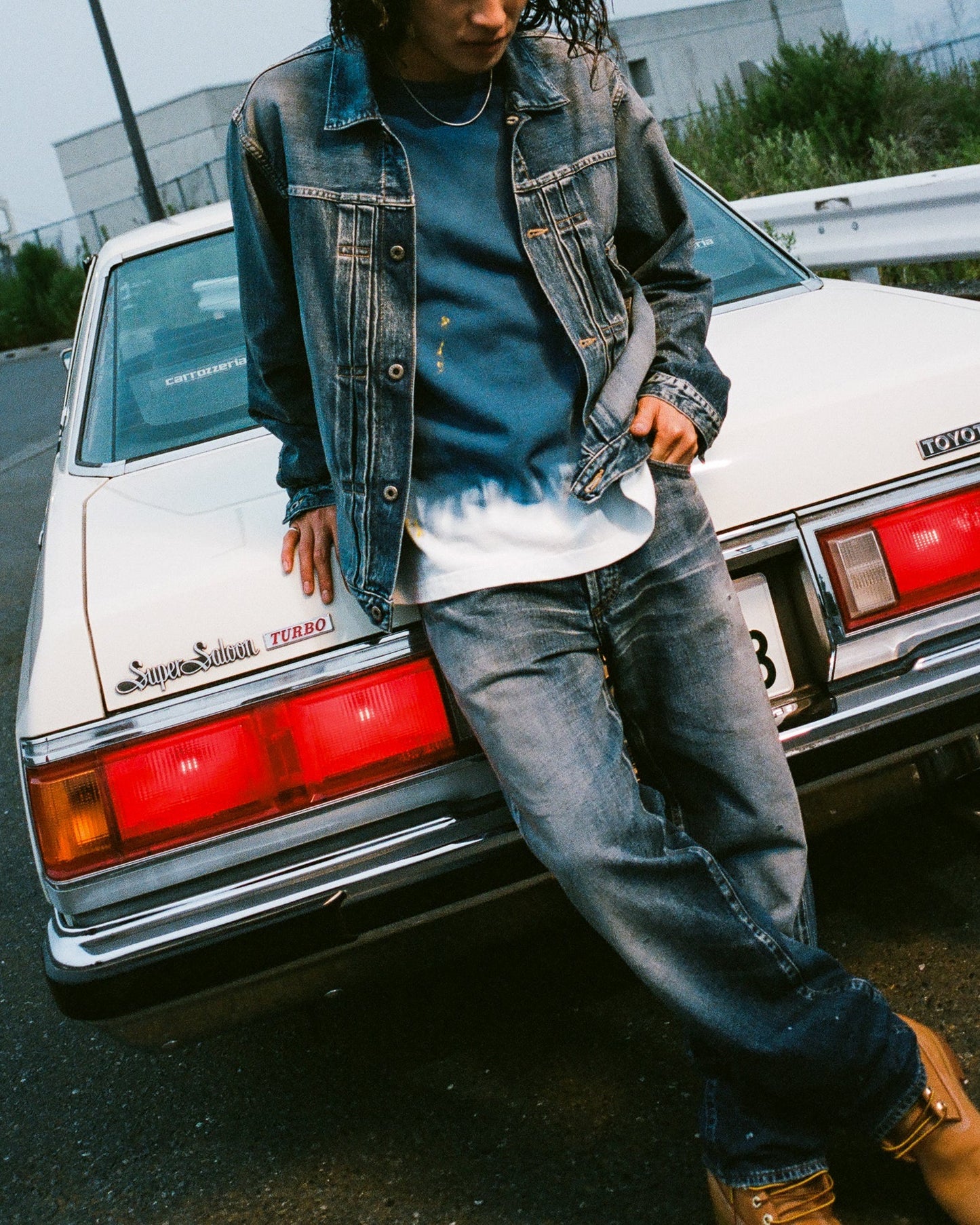 海鸥印花常规版型牛仔卡车司机外套