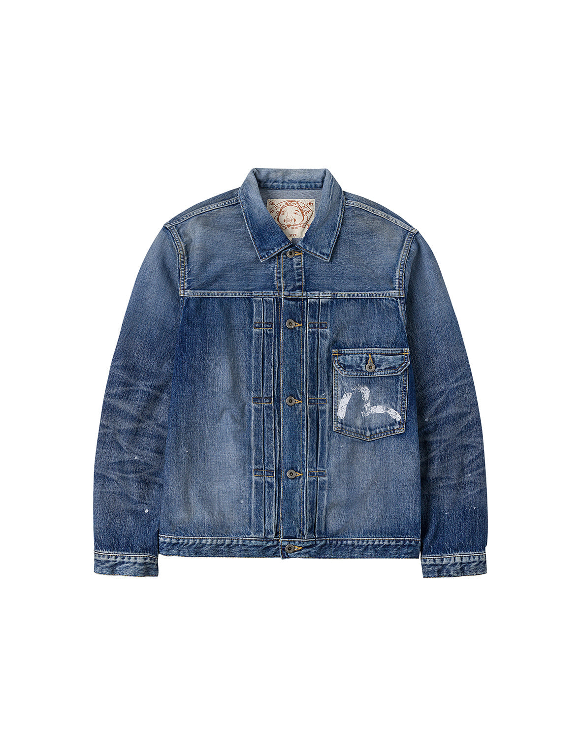 海鸥印花常规版型牛仔卡车司机外套