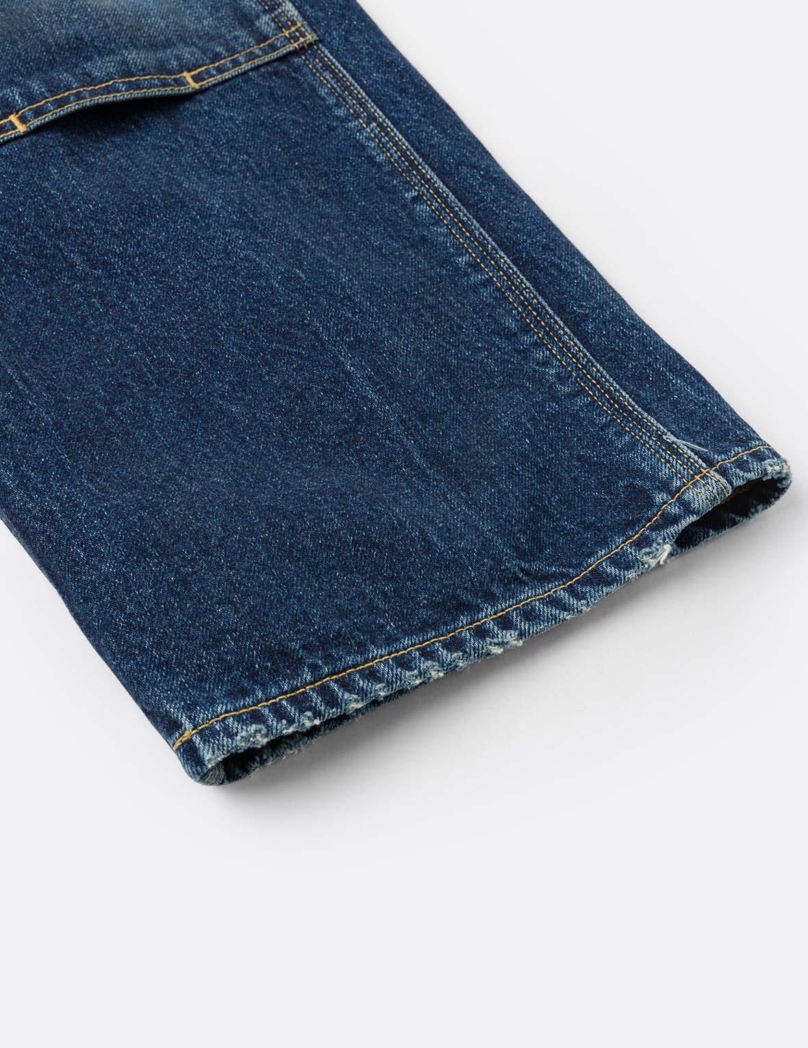 Washed Seagull Print Regular Fit Painter Jeans