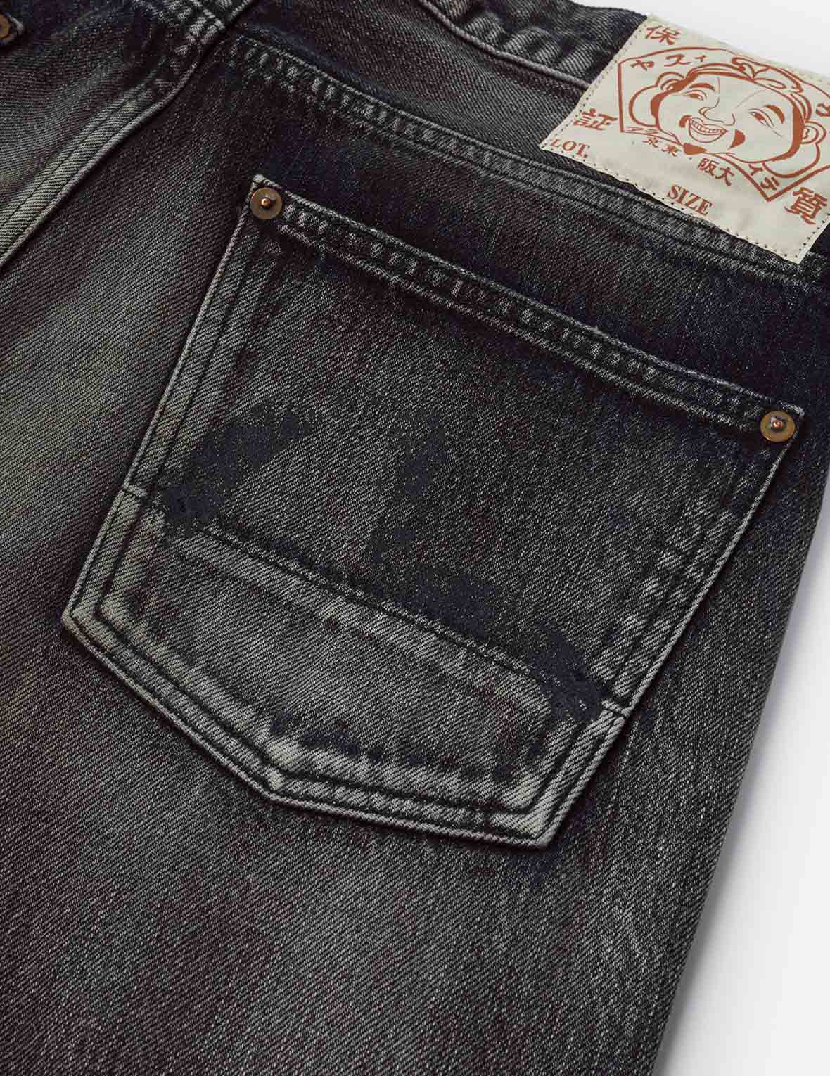 洗水海鸥印花常规版型牛仔裤