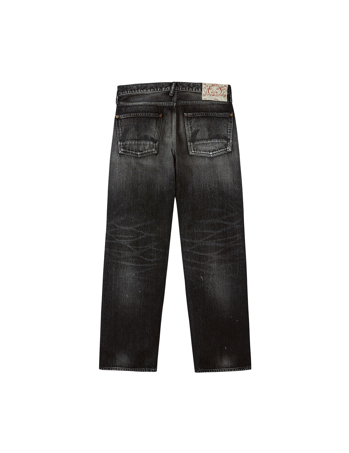 洗水海鸥印花常规版型牛仔裤