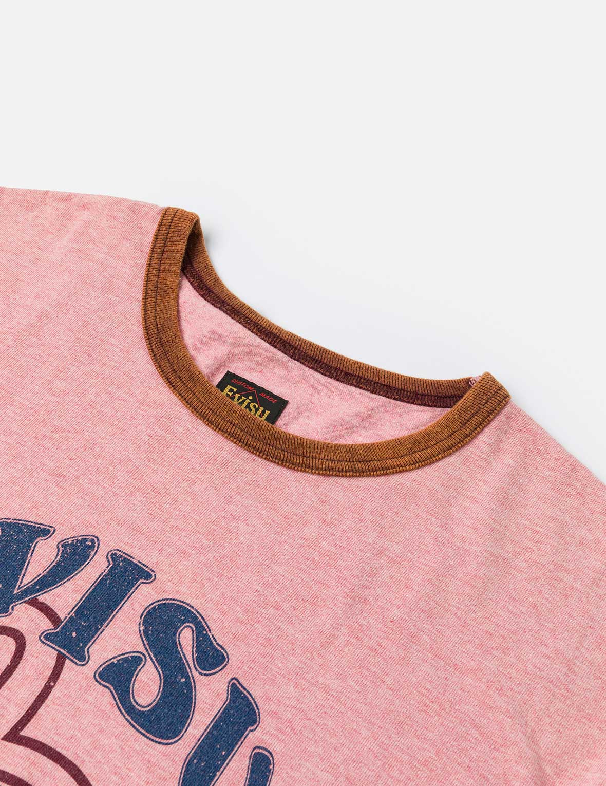 Washed Seagull and Logo Print Regular Fit Ringer T-shirt