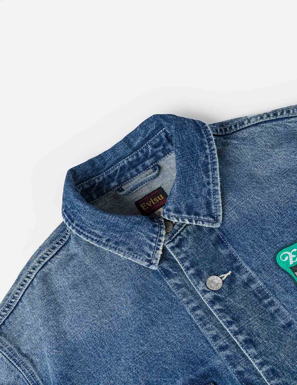 多口袋牛仔工装夹克