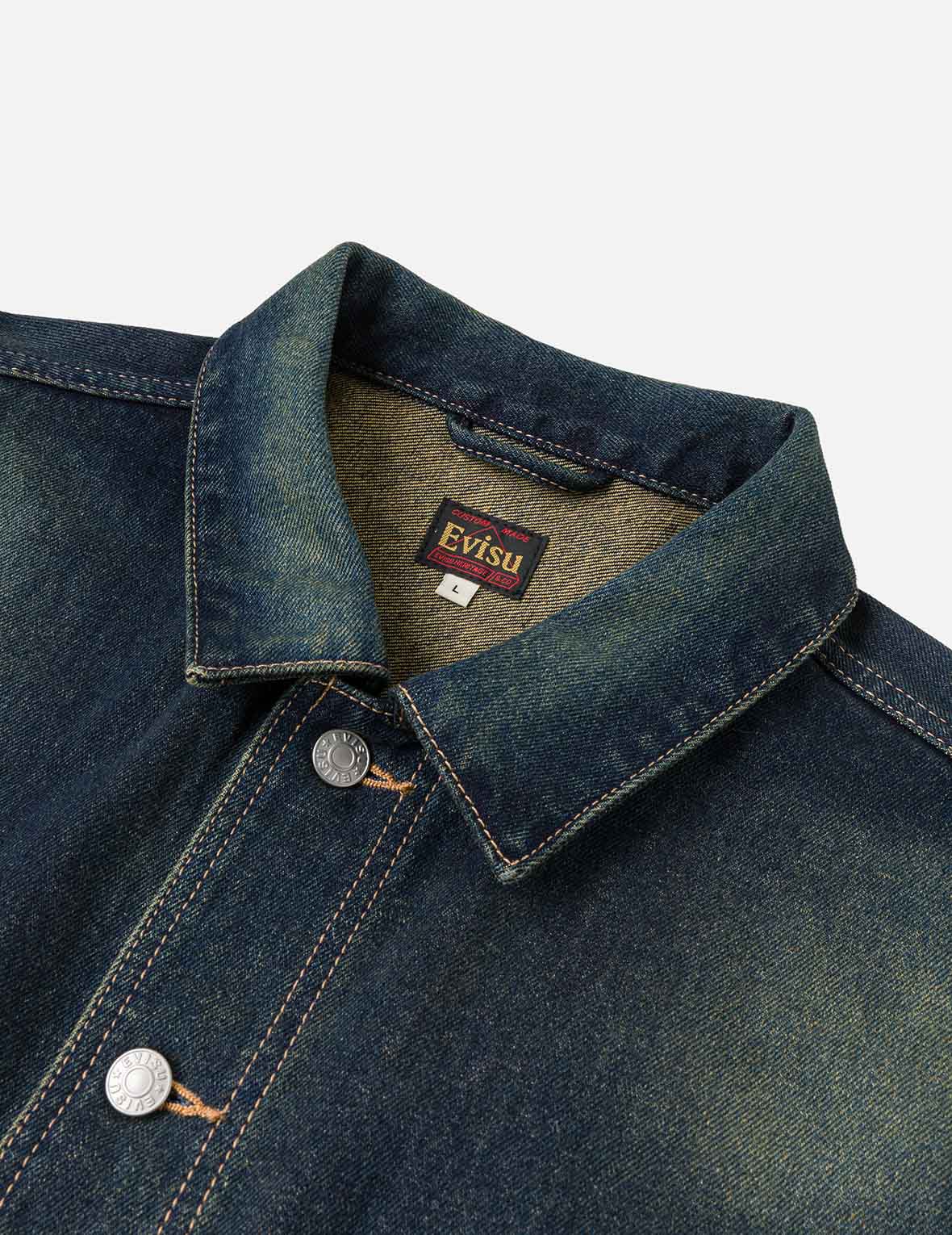 叠层口袋牛仔工装夹克