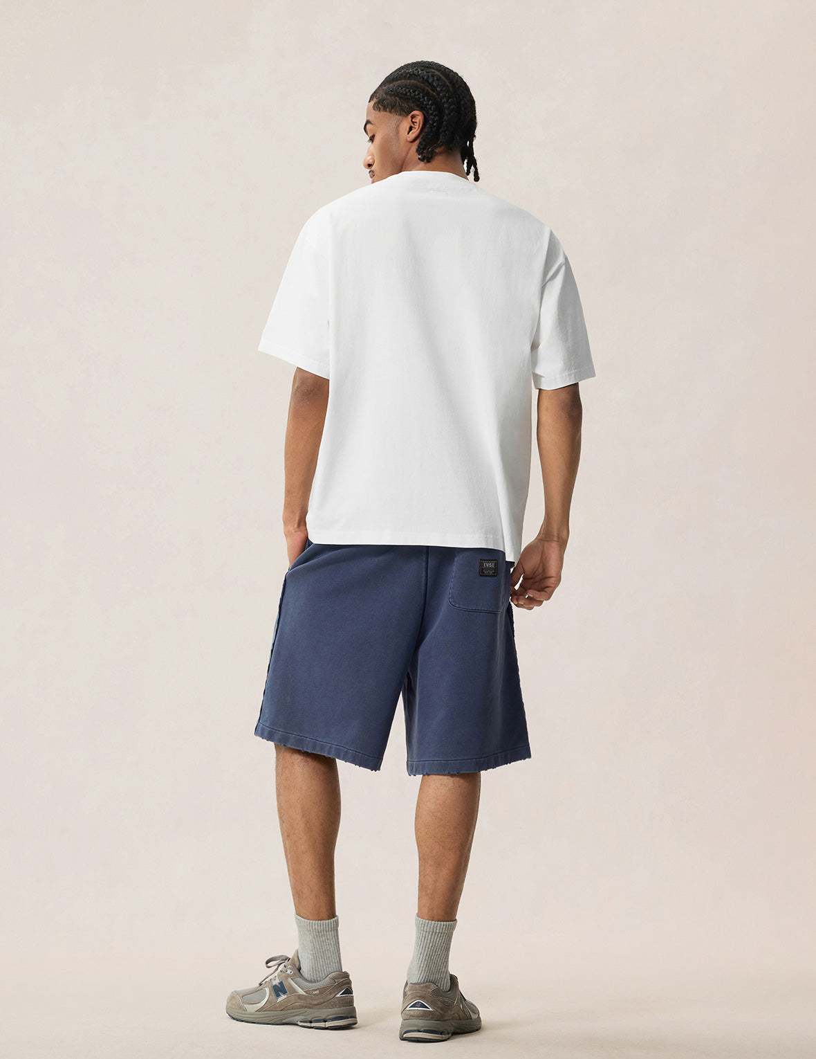 Chain Stitch Seagull Heavy Washed Sweatshorts